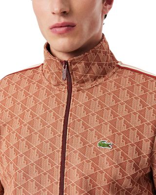 LACOSTE モノグラム ジャケット US L Lacoste Monogram Print Zip Front Track Jacket | Bloomingdale's Men