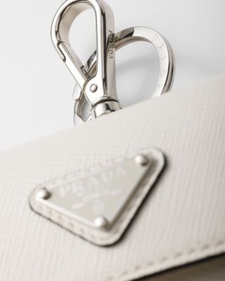  Saffiano Leather Headphone Case With Keychain