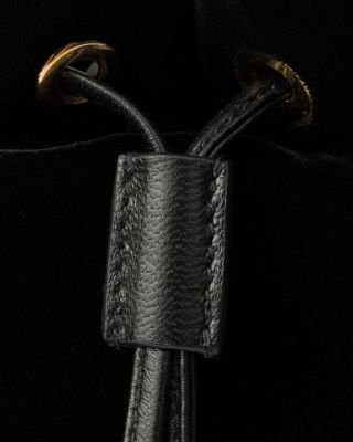 Velvet Mini-Bag with Nappa Leather Details