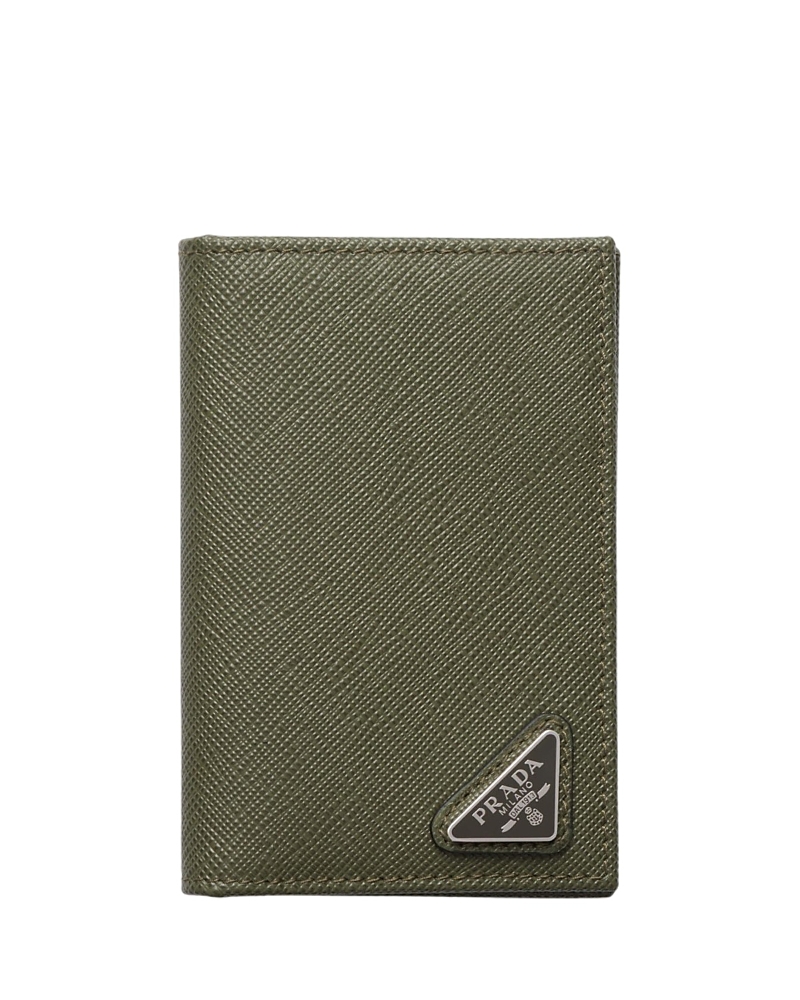 Prada Re-Nylon and Leather Card Holder