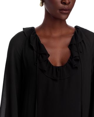 Long Sleeve Ruffle Mini Dress