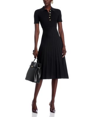 Fit & Flare Polo Midi Dress