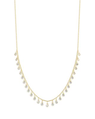 AQUA - Charm Necklace in Sterling Silver or Gold Plated Sterling Silver, 16"-18"
