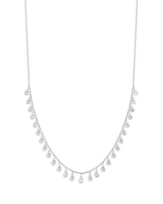 Aqua Charm — Aqua Charm Necklace in Sterling Silver or Gold Plated Sterling Silver, 16-18- Exclusive
