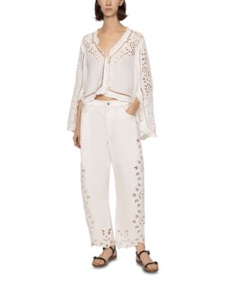 Cavina High Rise Jeans in White