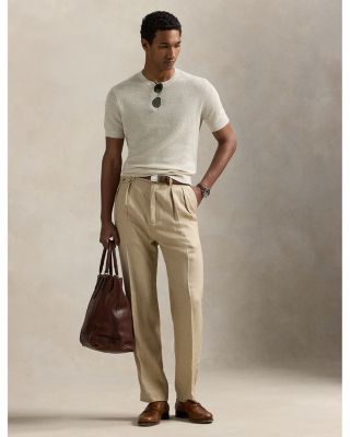 Textured Linen Short Sleeve Sweater