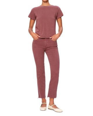 Mara Straight Mid Rise Instasculpt™ Ankle Jeans in Dried Rose