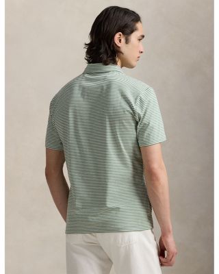 Standard Fit Striped Lisle Polo Shirt