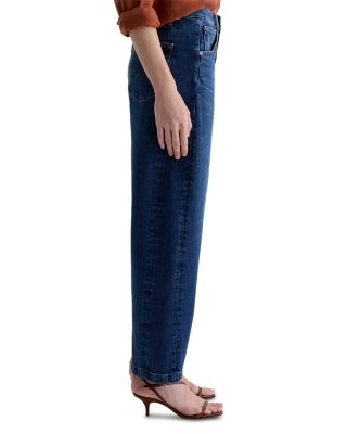 Hattie High Rise Cropped Barrel Jeans in VP Dynasty