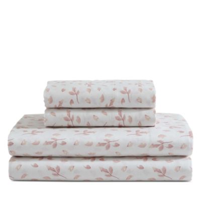 Printed Cotton Sateen 4 Piece Sheet Set