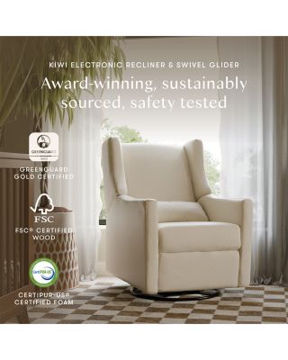 Kiwi Electronic Recliner and Swivel Glider With USB Port