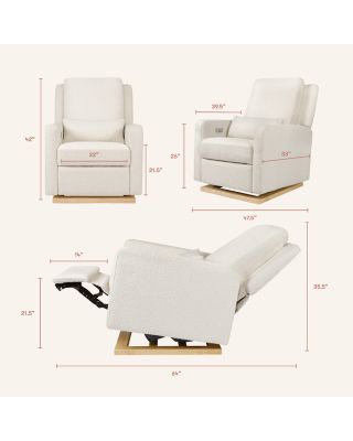 Sigi Electronic Recliner and Glider in Eco Performance Fabric with USB Port