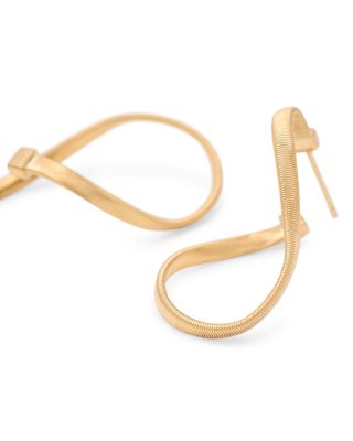 18K Yellow Gold Marrakech Twisted Hoop Earrings