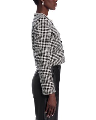 【関税&送料込】Self Portrait Houndstooth Crystal Trim Jacke Houndstooth Crystal Trim Jacket – self-portrait-US
