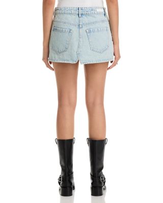 Tie Breaker Denim Mini Skirt
