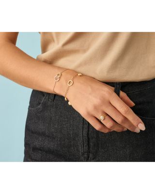 18K White & Yellow Gold Jaipur Gold Diamond Stackable Ring