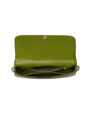 Hudson Pebbled Leather Flap Shoulder Bag