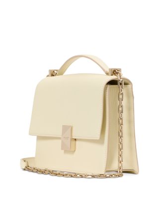 Deco Pebbled Leather Small Chain Shoulder Bag 