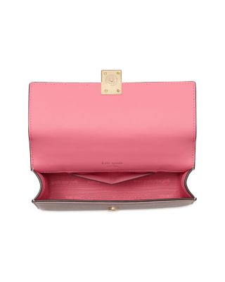 Deco Pebbled Leather Mini Flap Chain Crossbody