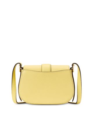 Nouveau Textured Leather Mini Saddle Bag
