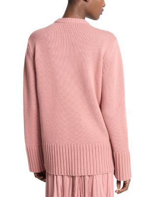 Cashmere Crewneck Tunic Sweater
