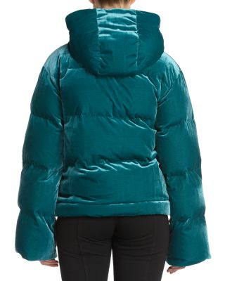 Stretch Velvet Puffer Jacket