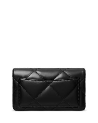 Kira Diamond Quilted Leather Chain Wallet