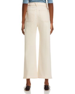 Grant High Rise Wide Leg Jeans in Ecru