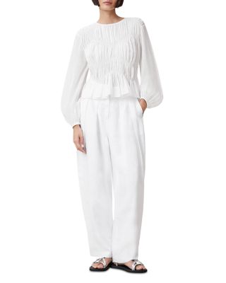 Melani Smocked Peplum Top