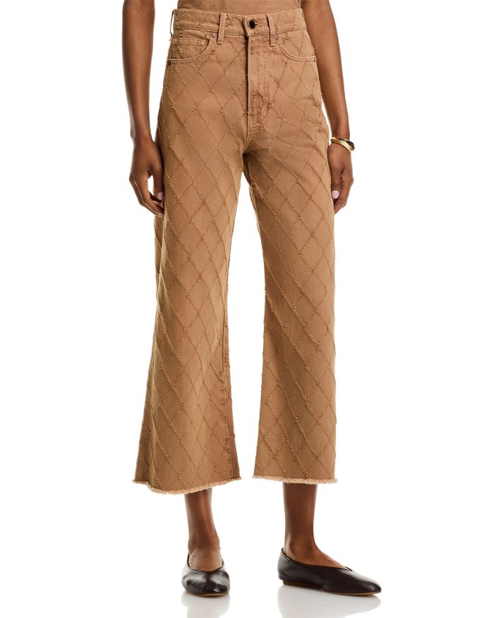 Taylor Cropped High Rise Jeans Hazelnut Stone