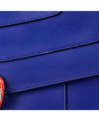 Large Serpenti Forever Double Flap Shoulder Bag Leather