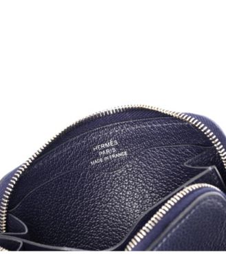 Compact Zipengo Horse Card Holder Leather