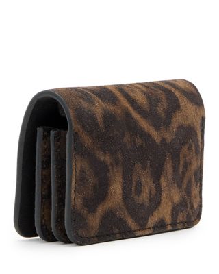 Honore Leopard Print Suede Crossbody