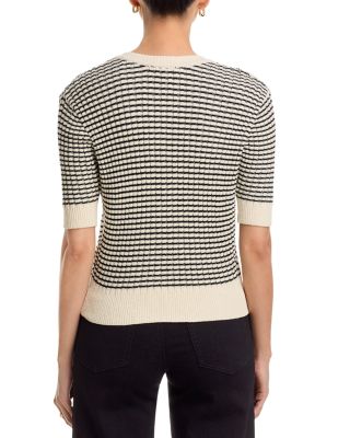 The Stripe V Neck Sweater