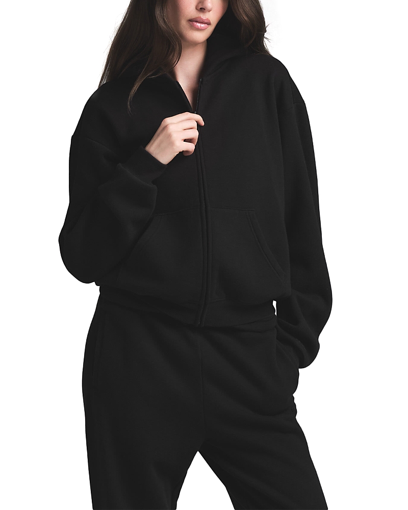 Skims Cotton Fleece Full Zip Hoodie