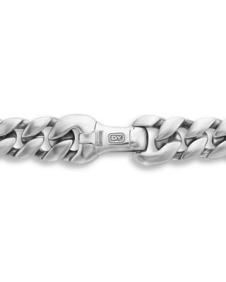 Men's Curb Chain Necklace in Sterling Silver, 8mm