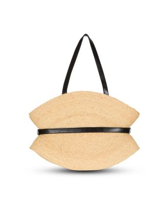 【BALMAIN】 Shuffle Medium raffia tote bag Shuffle Medium raffia tote bag in neutrals - Balmain | Mytheresa