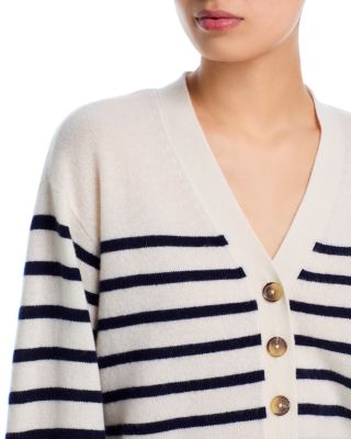 100% Cashmere V Neck Cardigan Sweater - Exclusive