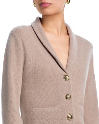 100% Cashmere Novelty Button Blazer - Exclusive