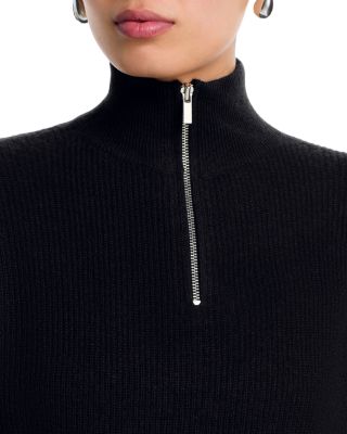 100% Cashmere Quarter Zip Sweater - Exclusive