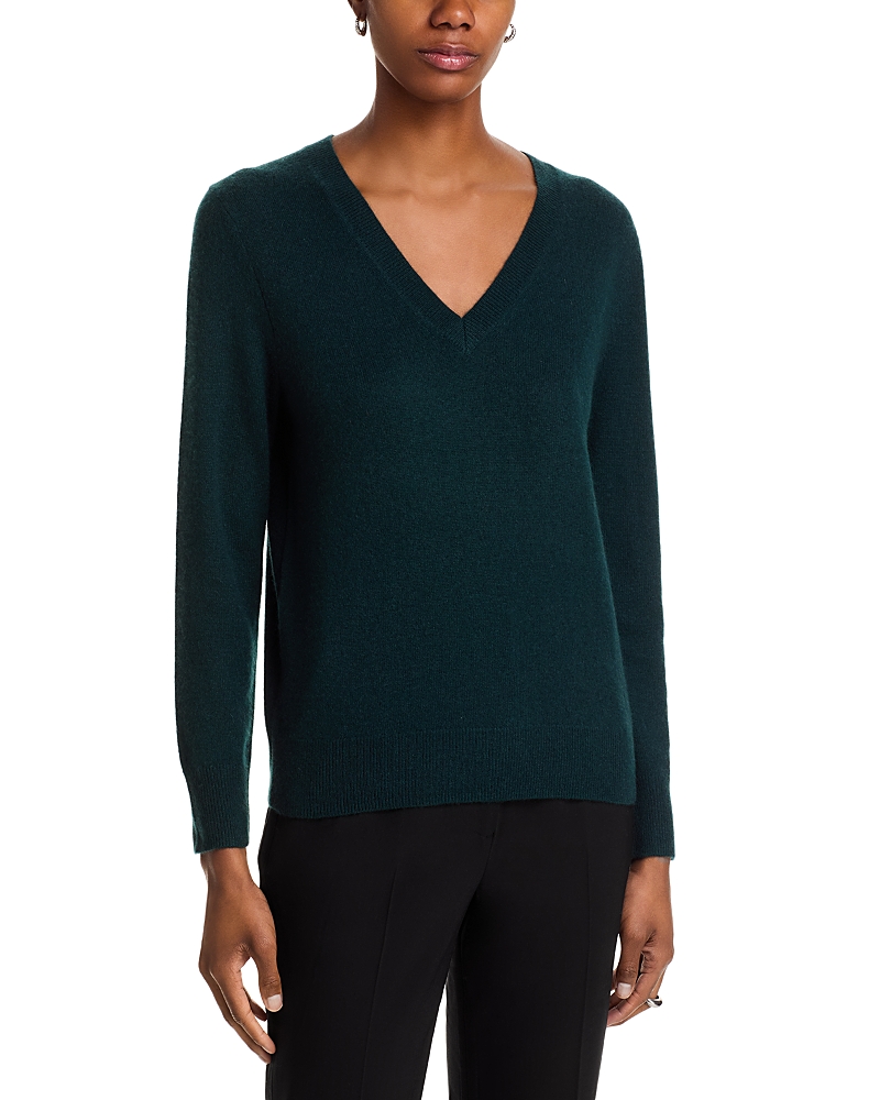 C By Bloomingdale's Cashmere 100% Cashmere V Neck Sweater - Exclusive