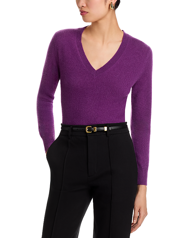 C by Bloomingdale's Cashmere Cashmere V Neck Sweater - Exclusive