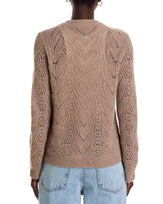 100% Cashmere Pointelle Cardigan - Exclusive
