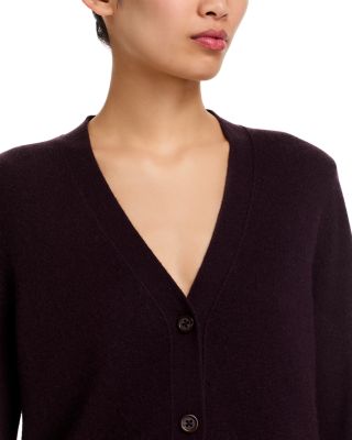 100% Cashmere V Neck Cardigan Sweater - Exclusive
