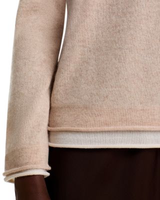 100% Cashmere Double Layer Crewneck Sweater - Exclusive