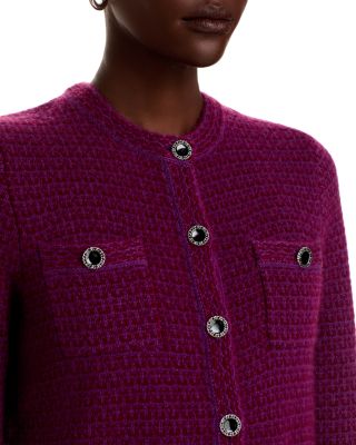 100% Cashmere Crewneck Pocket Cardigan - Exclusive