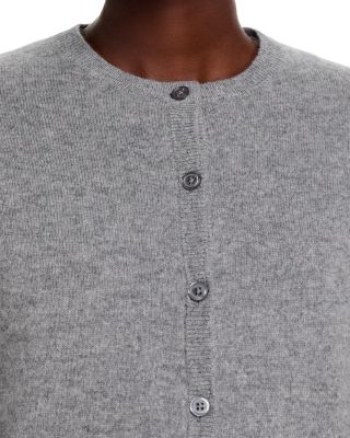 100% Cashmere Crewneck Cardigan Sweater - Exclusive