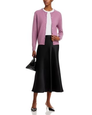 100% Cashmere Crewneck Cardigan Sweater - Exclusive