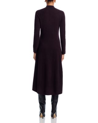 100% Cashmere Mock Neck Dress