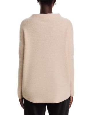 Mock Neck Brushed 100% Cashmere Sweater - Exclusive